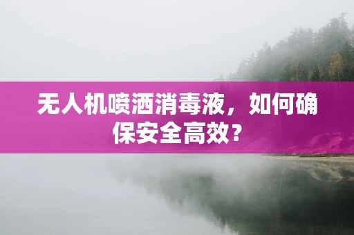 无人机喷洒消毒液，如何确保安全高效？